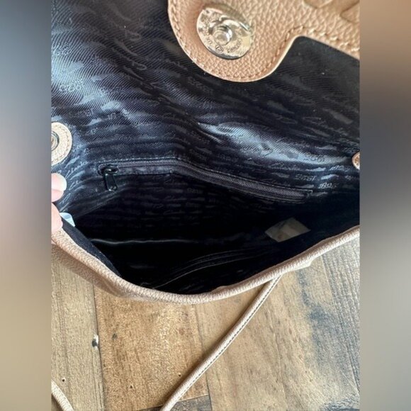 Clarks Small Beige Crossbody Bag With Tassel & Braided Detail Adjustable Strap - Picture 4 of 4